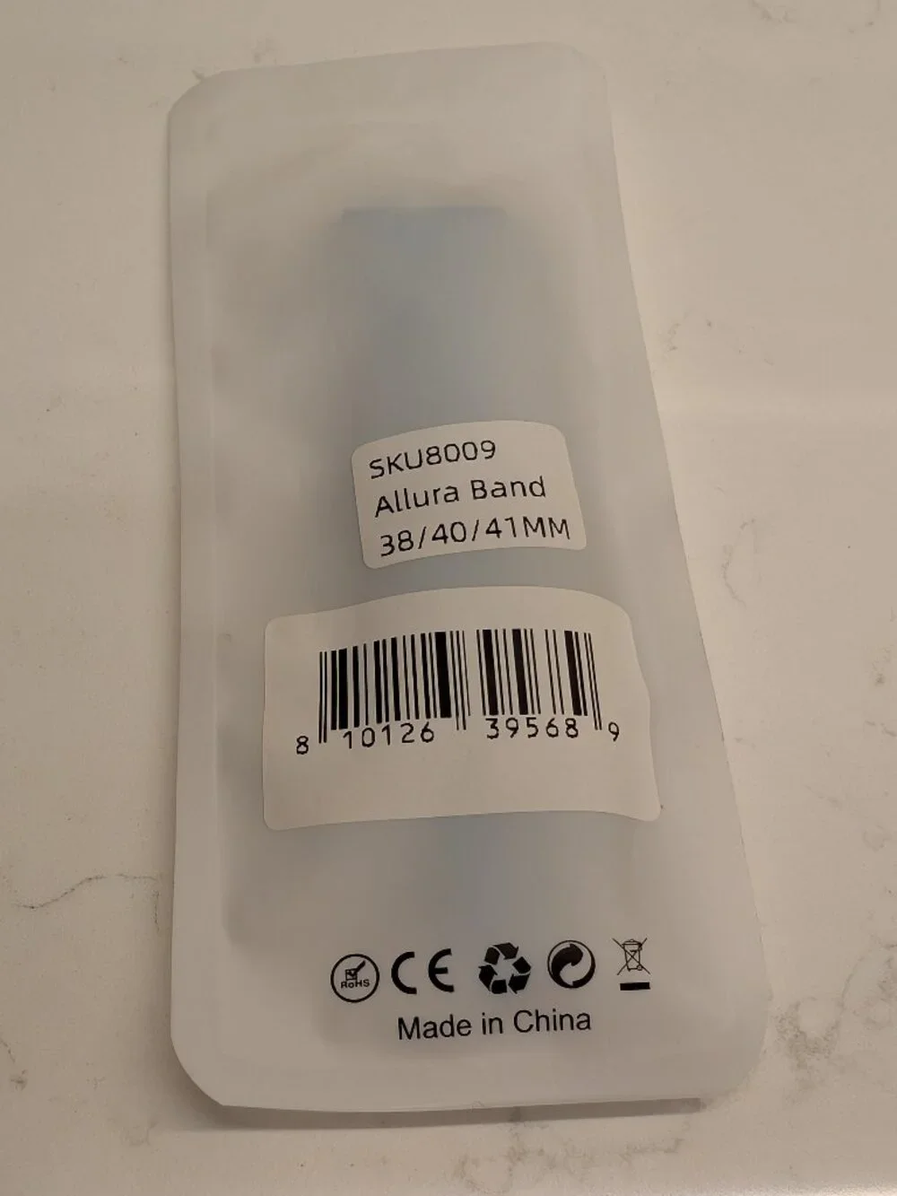 SOLACE Allura Baby Blue Leather Apple Watch Band 38/40/41mm